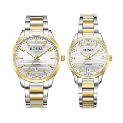 Bonia BNB10858-1112/2112 Stainless Steel His & Her Set Watch